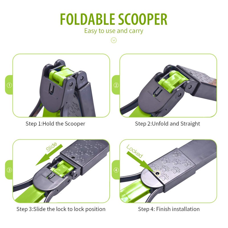 PPOGOO Non-Breakable Pet Pooper Scooper for Dogs and Cats with Long Handle High Strength Material and Durable Spring for Easy Grass and Gravel Pick Up - Image 5
